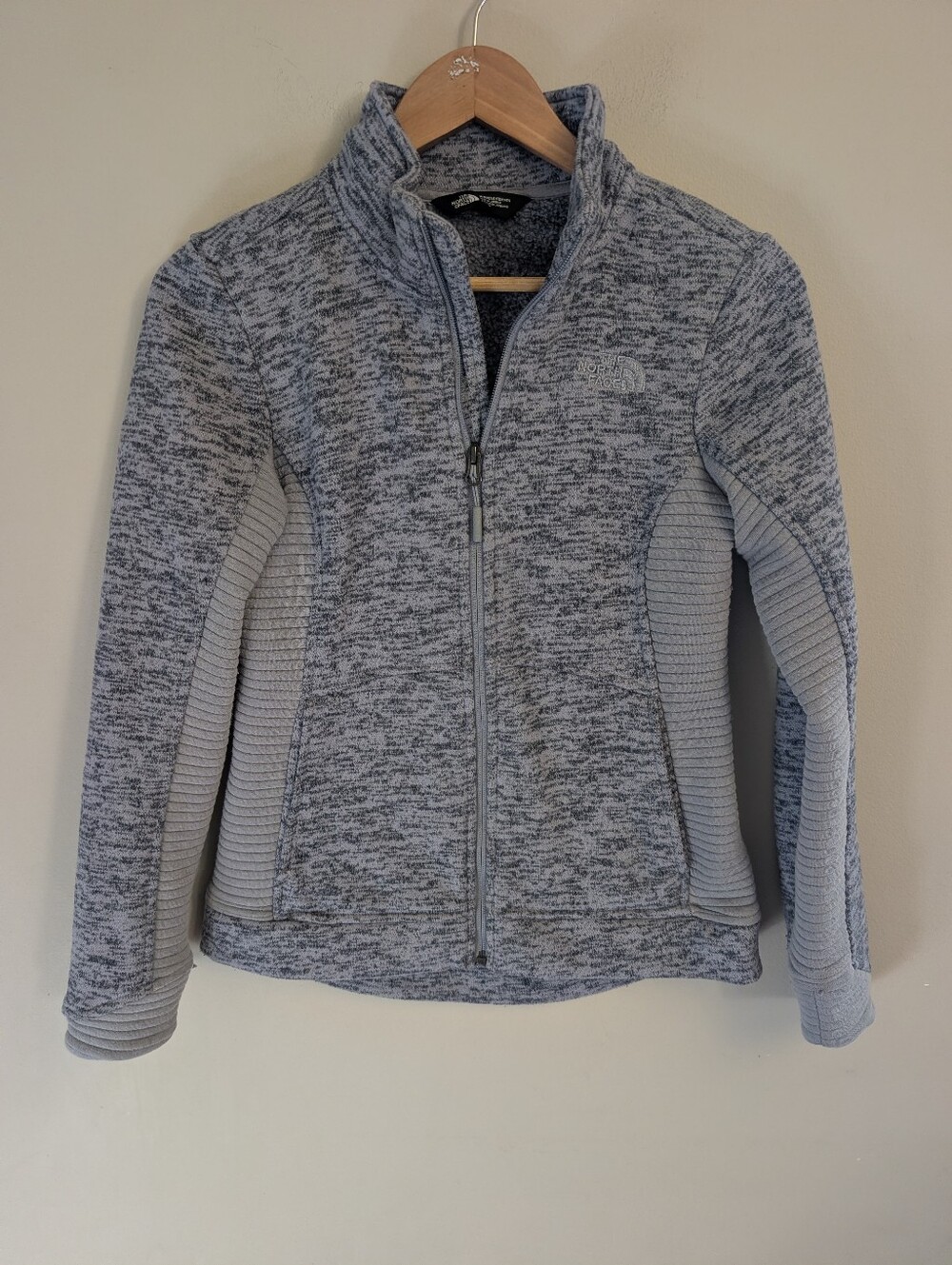 The North Face Gray Fleece Zip Up Jacket Size XS